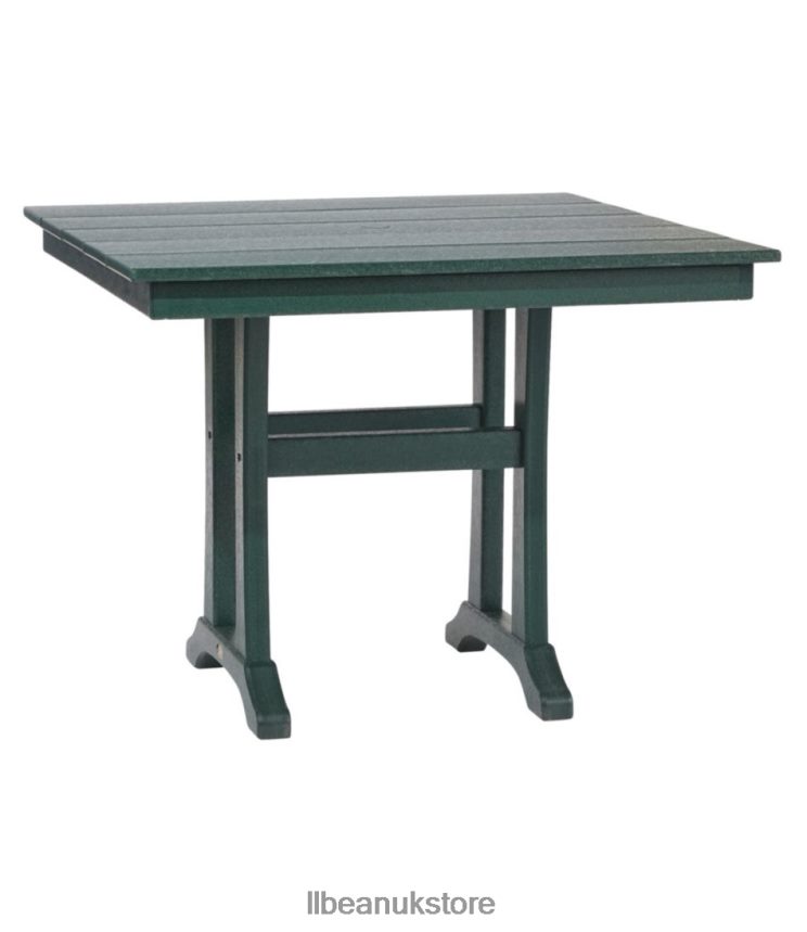 Backyard & Patio L.L.Bean All-Weather Farmhouse Table Square Green Unisex 0VRR662569