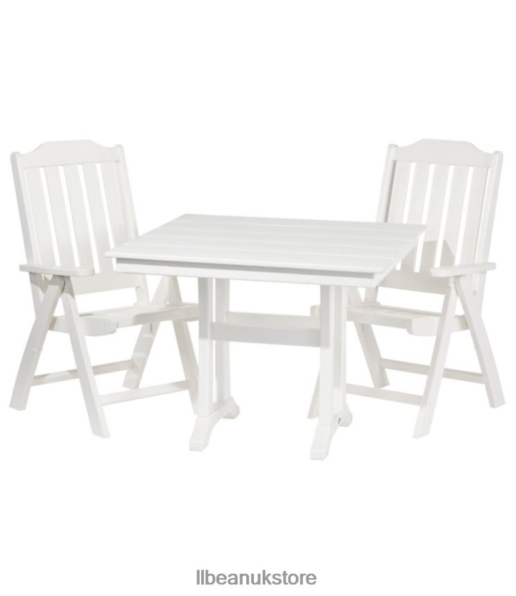 Backyard & Patio L.L.Bean All-Weather Farmhouse Table Square Slate Gray Unisex 0VRR666314