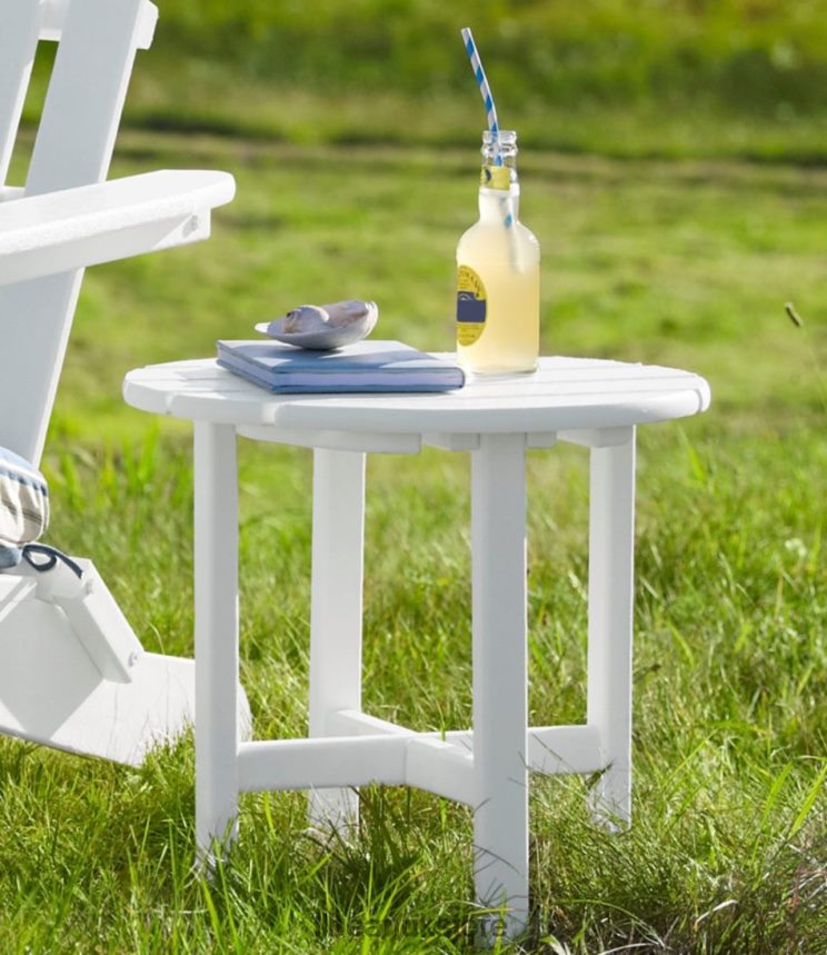 Backyard & Patio L.L.Bean All-Weather Round Side Table Classic Navy Unisex 0VRR662581