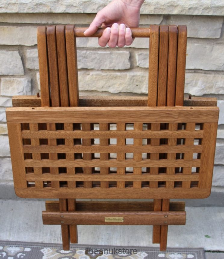 Backyard & Patio L.L.Bean Eucalyptus Folding Side Table Natural Unisex 0VRR662777