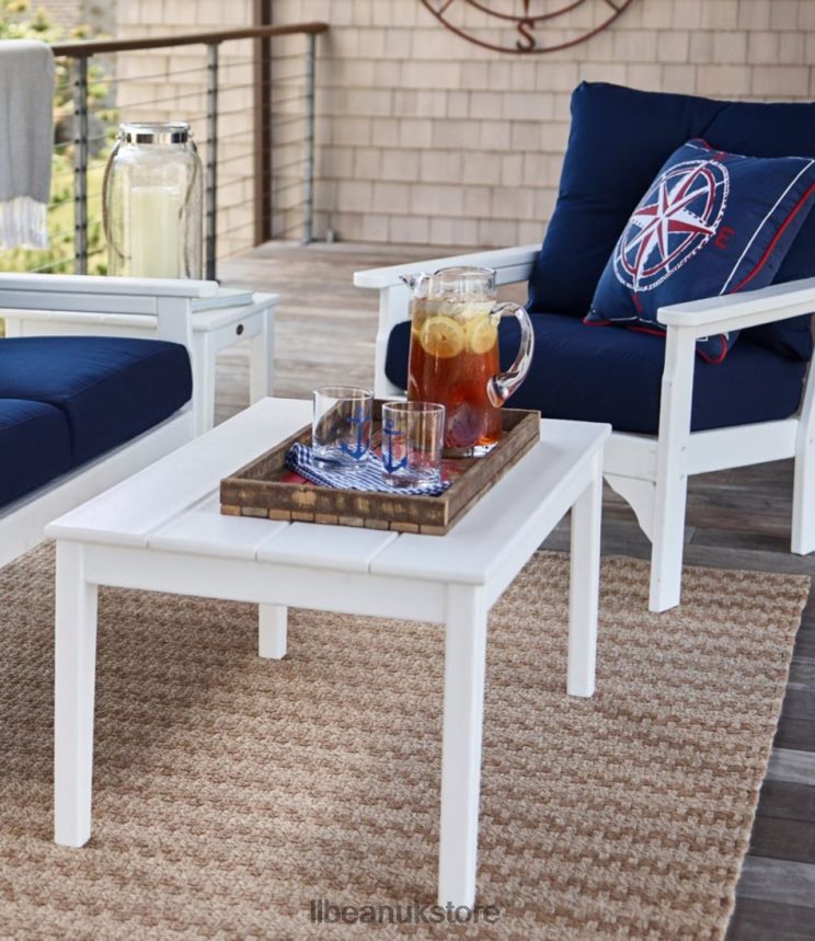 Home Goods L.L.Bean All-Weather Patio Coffee Table Slate Gray Unisex 0VRR664506