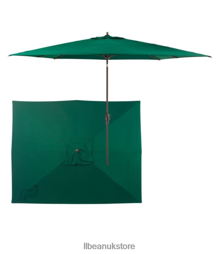 Backyard & Patio L.L.Bean Sunbrella 8' x10' Market Umbrella Hunter Green Unisex 0VRR664490