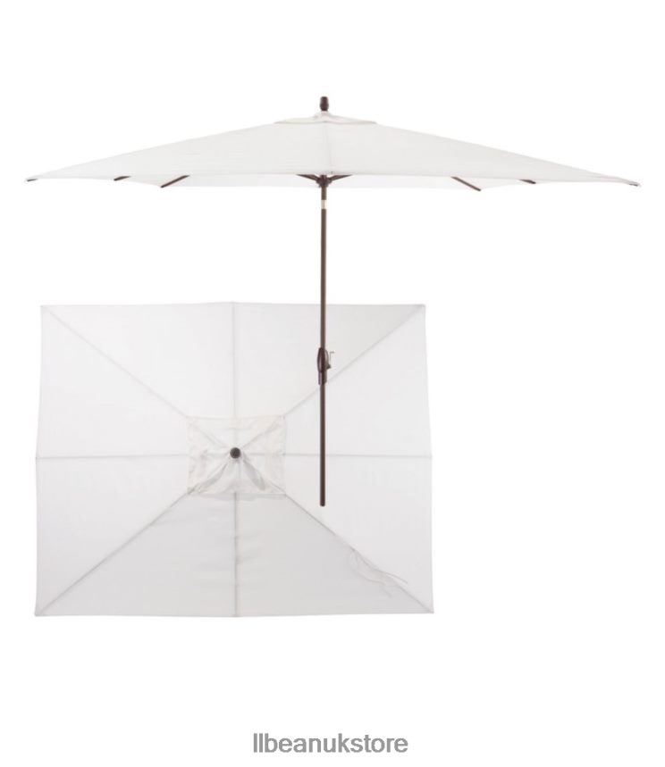 Backyard & Patio L.L.Bean Sunbrella 8' x10' Market Umbrella Sea Salt Unisex 0VRR662713