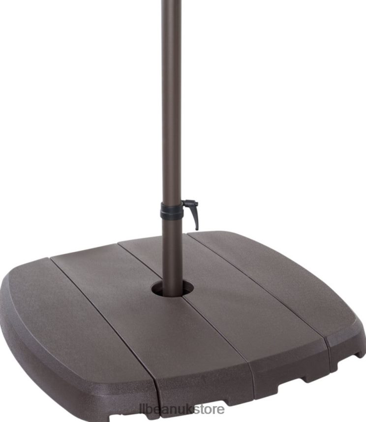 Backyard & Patio L.L.Bean Sunbrella Market Cantilever 10' Octagon Umbrella with Stand Set Sea Salt Unisex 0VRR662785
