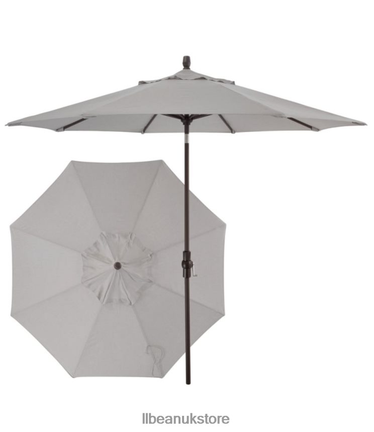 Backyard & Patio L.L.Bean Sunbrella Market Umbrella Aluminum Gray Unisex 0VRR666345