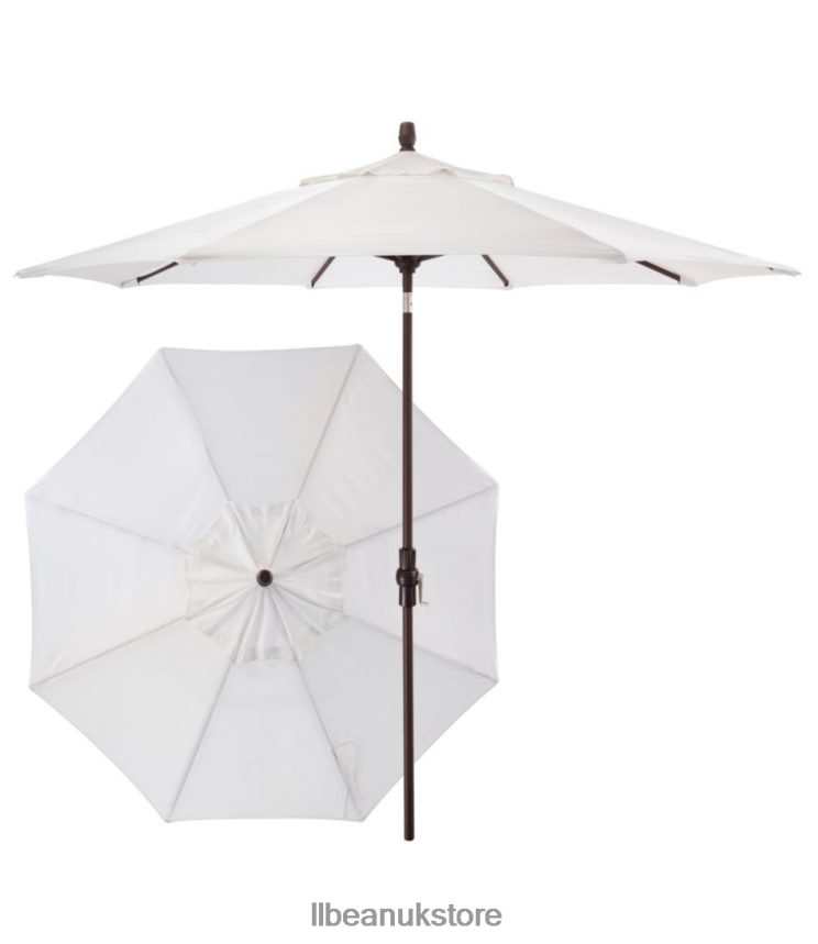 Backyard & Patio L.L.Bean Sunbrella Market Umbrella Aluminum Sea Salt Unisex 0VRR662626