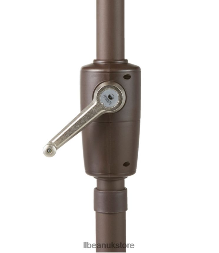 Backyard & Patio L.L.Bean Weather-Resistant 9' Market Umbrella Push Button Sand Unisex 0VRR666365