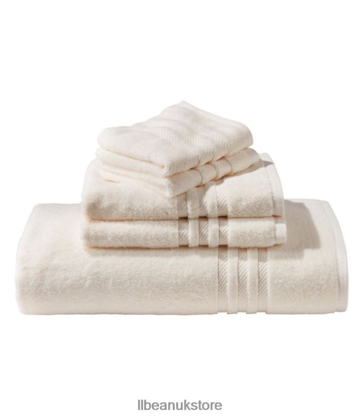 Bath L.L.Bean Organic Cotton Towel Cream Unisex 0VRR667129