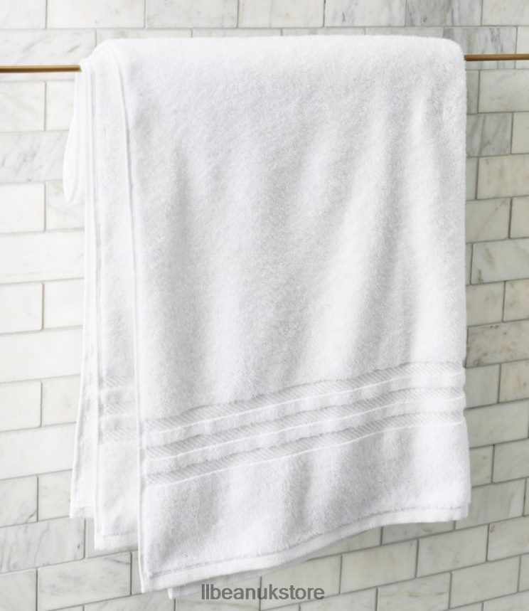 Bath L.L.Bean Organic Cotton Towel Rustic Blue Unisex 0VRR665517