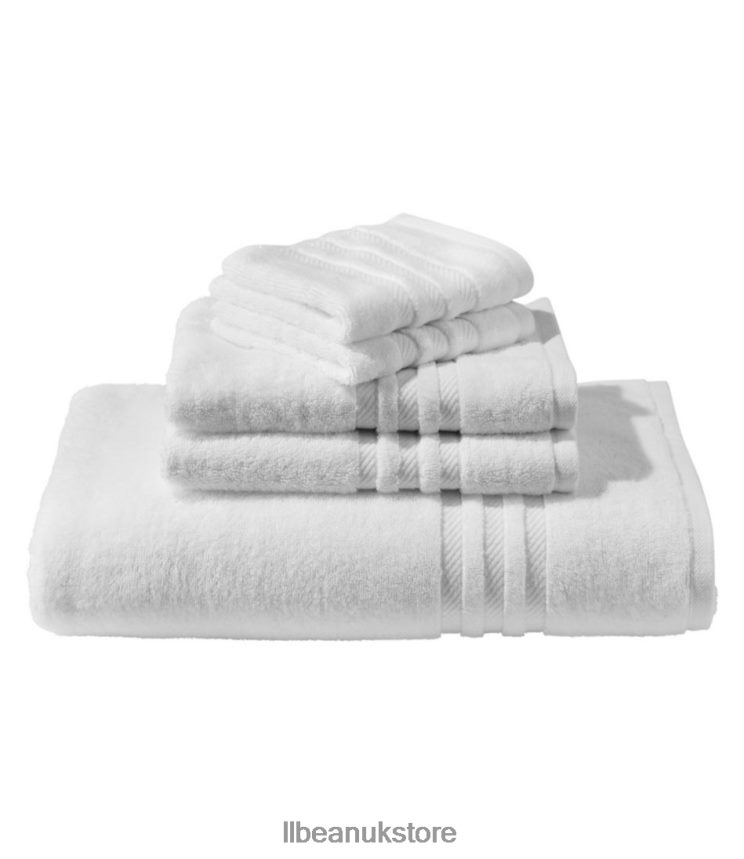 Bath L.L.Bean Organic Cotton Towel White Unisex 0VRR667254