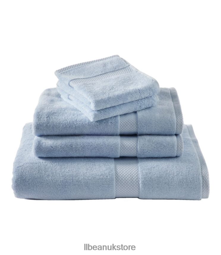 Bath L.L.Bean Premium Cotton Towels Bluestone Unisex 0VRR666799