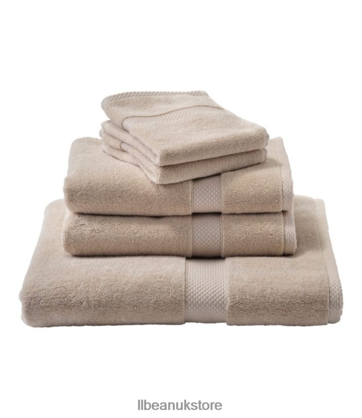 Bath L.L.Bean Premium Cotton Towels Sandbar Unisex 0VRR665513
