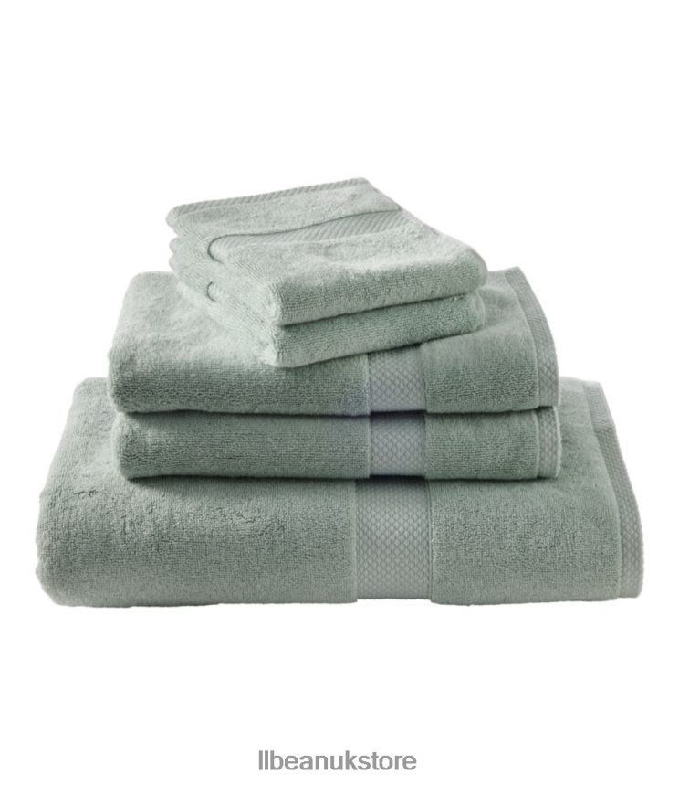 Bath L.L.Bean Premium Cotton Towels Sea Sage Unisex 0VRR664340
