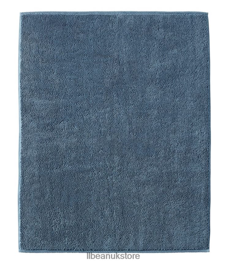 Bath L.L.Bean Organic Textured Cotton Bath Mat Slate Blue Unisex 0VRR662615