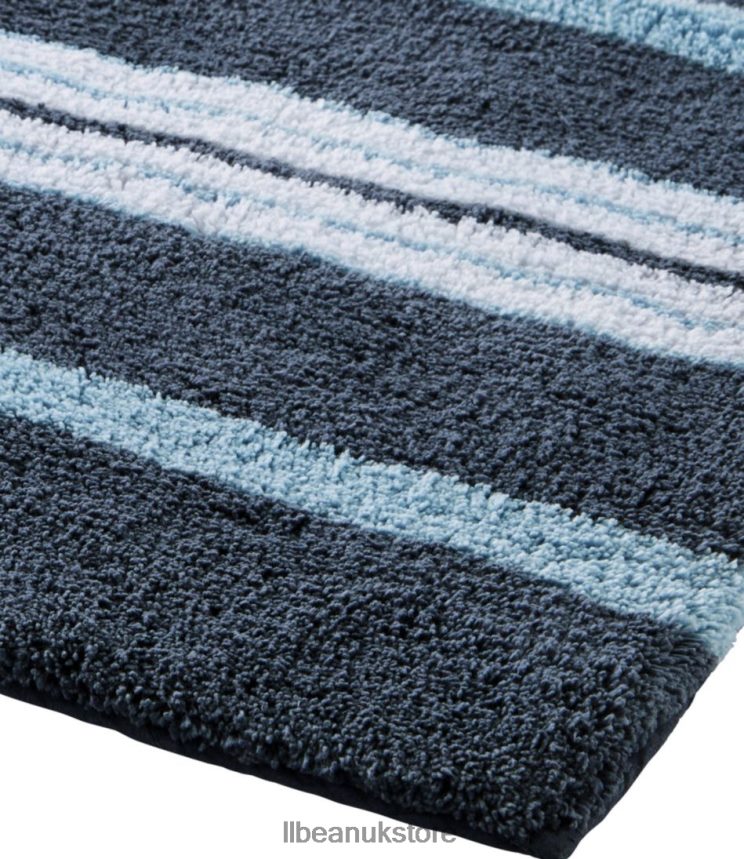 Bath L.L.Bean Premium Cotton Bath Mat Multistripe Sand Dollar Unisex 0VRR662637
