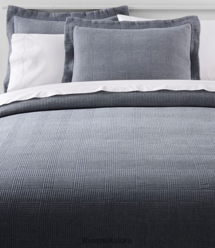 Bedding L.L.Bean Vintage Matelasse Bedspread Blue Chambray Unisex 0VRR667317