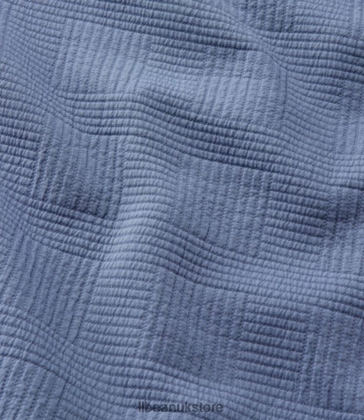 Bedding L.L.Bean Vintage Matelasse Bedspread Blue Chambray Unisex 0VRR667317