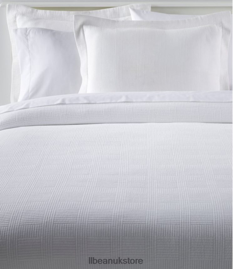 Bedding L.L.Bean Vintage Matelasse Coverlet White Unisex 0VRR666793