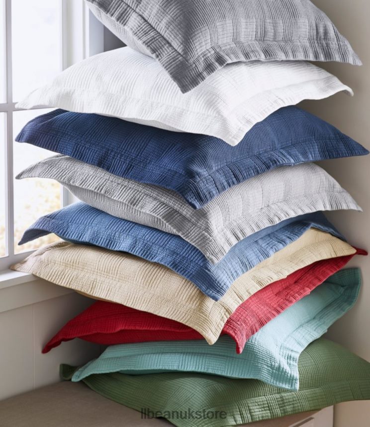 Bedding L.L.Bean Vintage Matelasse Sham Soft Teal Unisex 0VRR664390