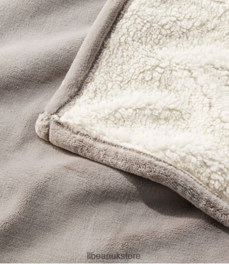 Bedding L.L.Bean Wicked Plush Sherpa Throw Deep Blue Unisex 0VRR665525