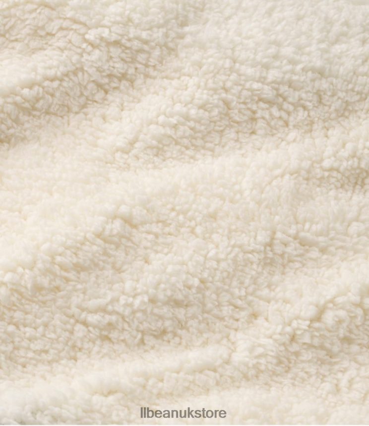 Bedding L.L.Bean Wicked Plush Sherpa Throw Plaid Harbor Gray Unisex 0VRR664561