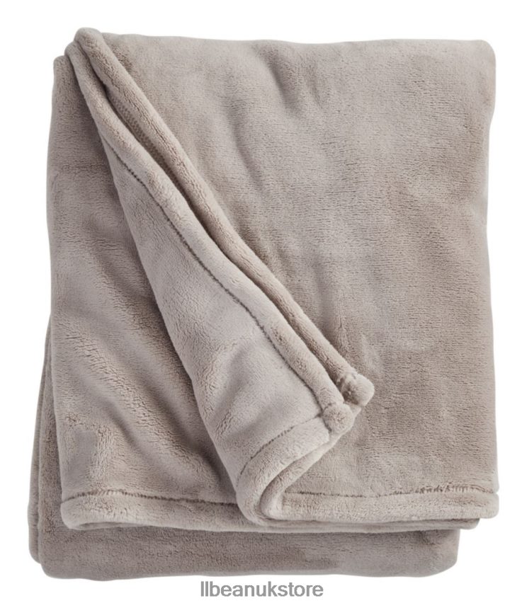 Bedding L.L.Bean Wicked Plush Throw Woodsmoke Unisex 0VRR664334