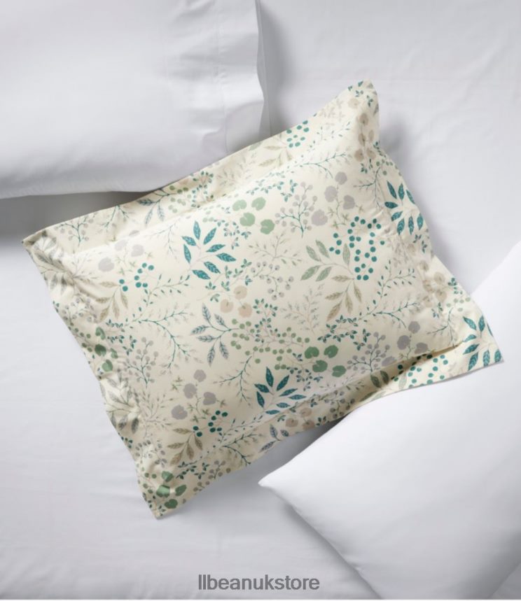 Bedding L.L.Bean 280-Thread-Count Pima Cotton Percale Comforter Cover Collection Print Cream/Floral Unisex 0VRR662916