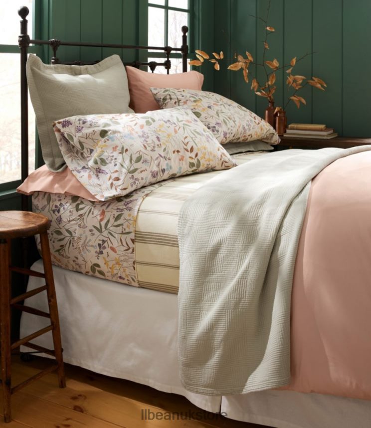 Bedding L.L.Bean 280-Thread-Count Pima Cotton Percale Comforter Cover Collection Sunlight Unisex 0VRR664347