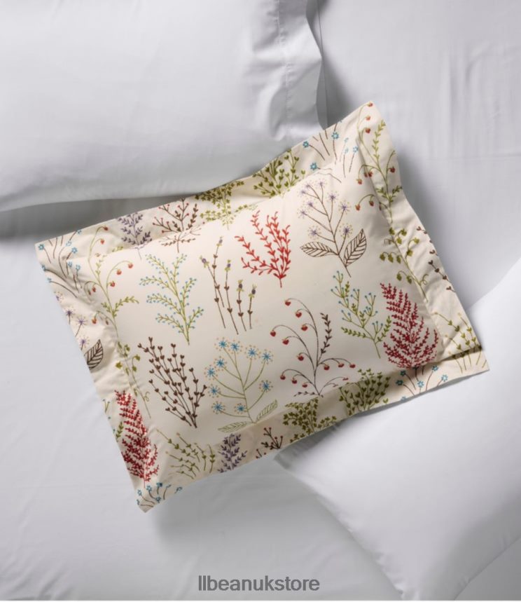 Bedding L.L.Bean Botanical Floral Percale Comforter Cover Collection Botanical Floral Blue Unisex 0VRR662485