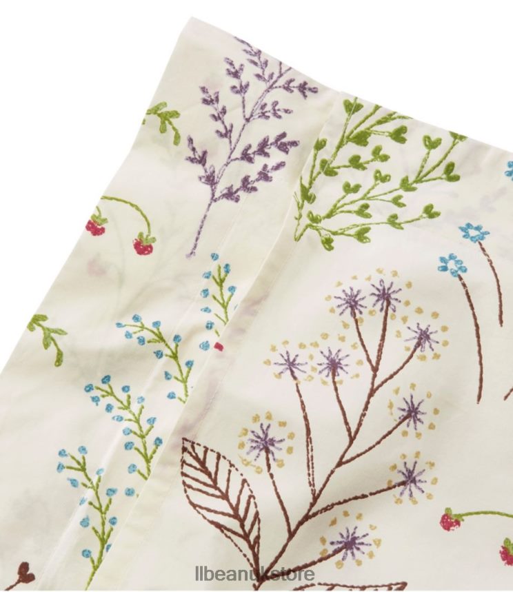 Bedding L.L.Bean Botanical Floral Percale Comforter Cover Collection Botanical Floral Blue Unisex 0VRR662485