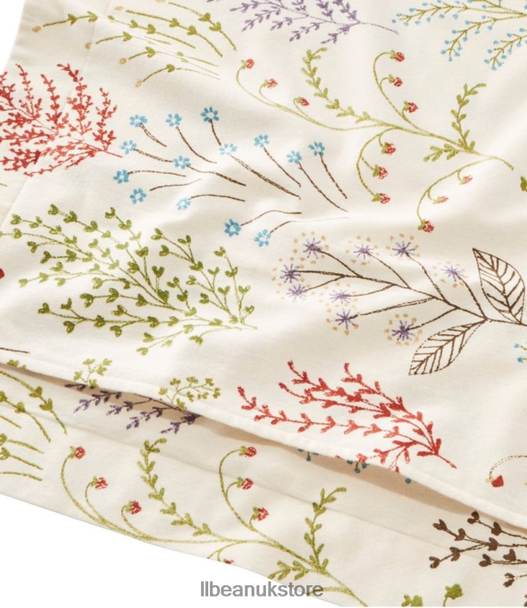 Bedding L.L.Bean Flannel Comforter Cover Collection Botanical Floral Unisex 0VRR664475