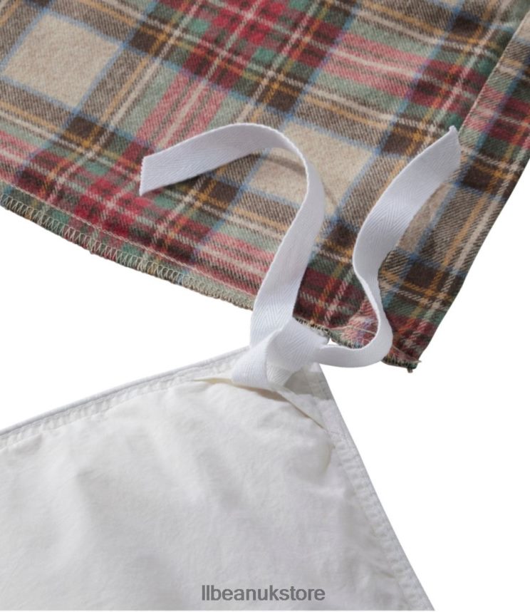 Bedding L.L.Bean Heritage Chamois Flannel Comforter Cover Collection Plaid Rustic Red/Charcoal Unisex 0VRR662742