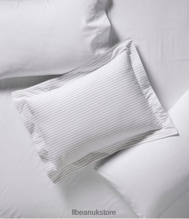 Bedding L.L.Bean Premium Egyptian Percale Comforter Cover Collection Stripe Mid-Blue Unisex 0VRR662641