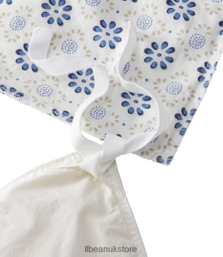 Bedding L.L.Bean Sunwashed Percale Comforter Cover Print Mid-Blue Unisex 0VRR662715