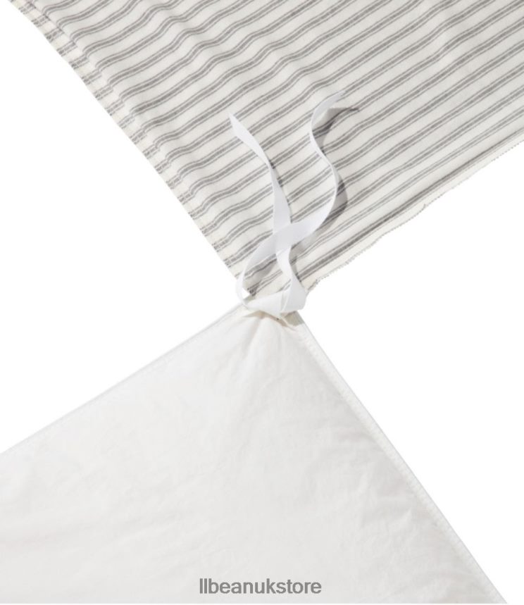 Bedding L.L.Bean Ultrasoft Comfort Flannel Comforter Cover Collection Stripe Mariner Blue Unisex 0VRR662712