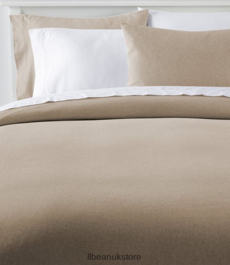 Bedding L.L.Bean Ultrasoft Comfort Flannel Comforter Cover Driftwood Unisex 0VRR664407