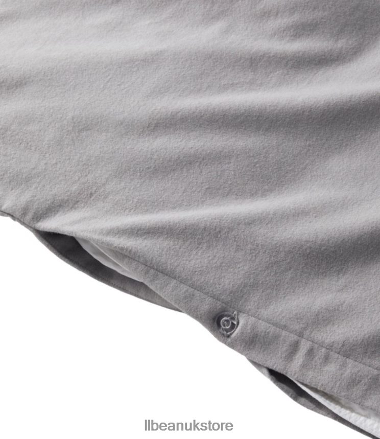 Bedding L.L.Bean Ultrasoft Comfort Flannel Comforter Cover White Unisex 0VRR666831