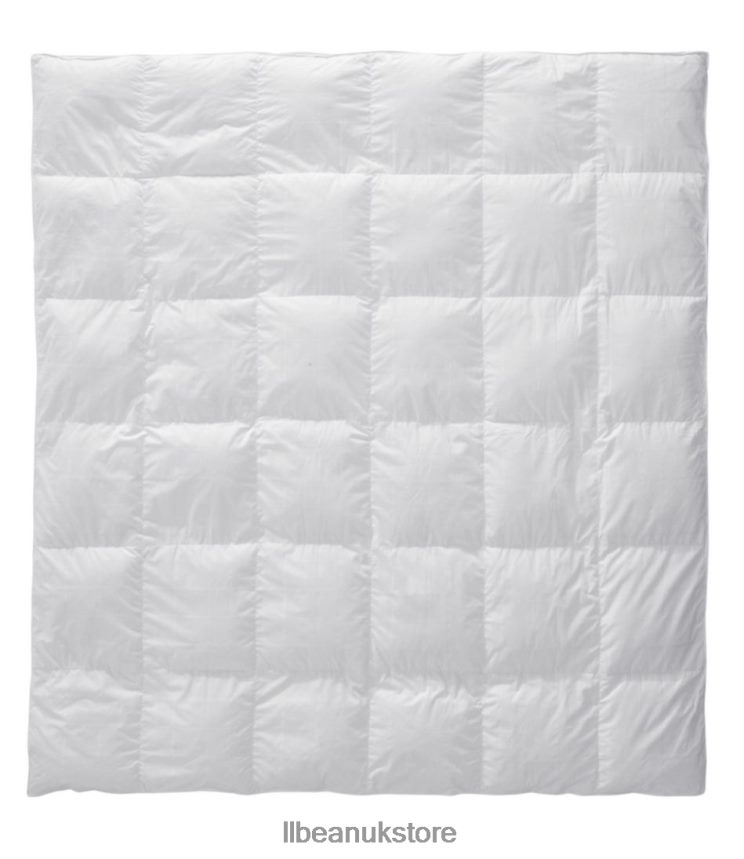 Bedding L.L.Bean Sateen Goose Down Comforter White Unisex 0VRR662797