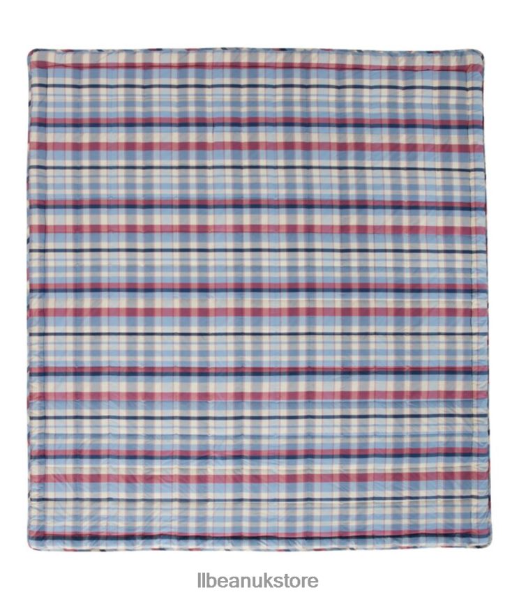 Bedding L.L.Bean Ultrasoft Cotton Comforter Plaid Mineral Red Unisex 0VRR664560