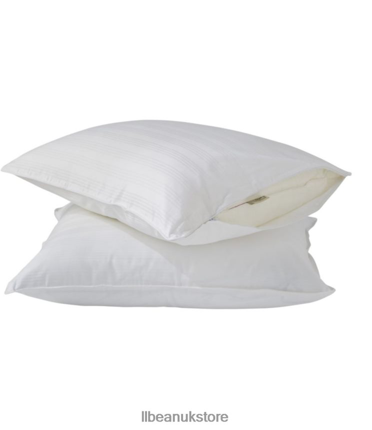 Bedding L.L.Bean Pillow Protector Set of Two White Unisex 0VRR662617