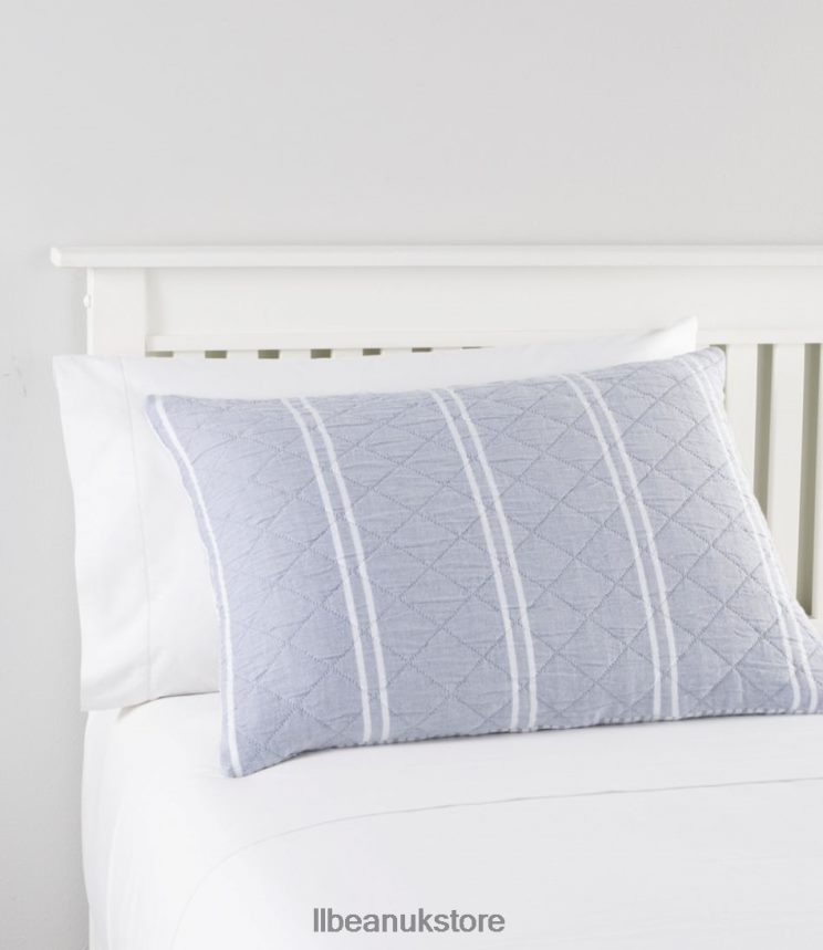 Bedding L.L.Bean Reversible Stripe Quilt Collection Indigo Unisex 0VRR662519