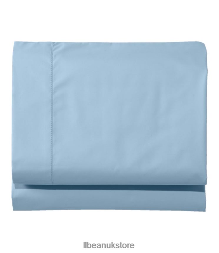 Bedding L.L.Bean 280-Thread-Count Pima Cotton Percale Sheet Fitted Lake Unisex 0VRR664322