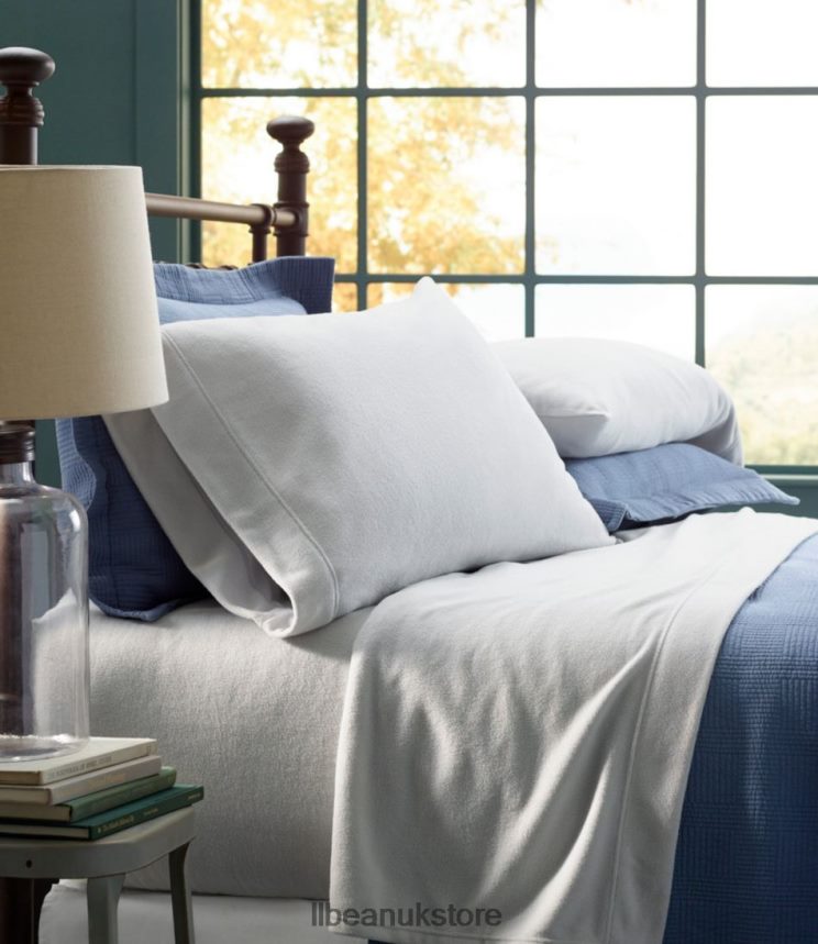 Bedding L.L.Bean Fleece Sheet Collection Soft Blue Unisex 0VRR664486