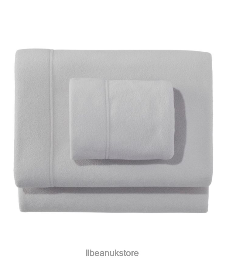 Bedding L.L.Bean Fleece Sheet Collection Vapor Gray Unisex 0VRR665619