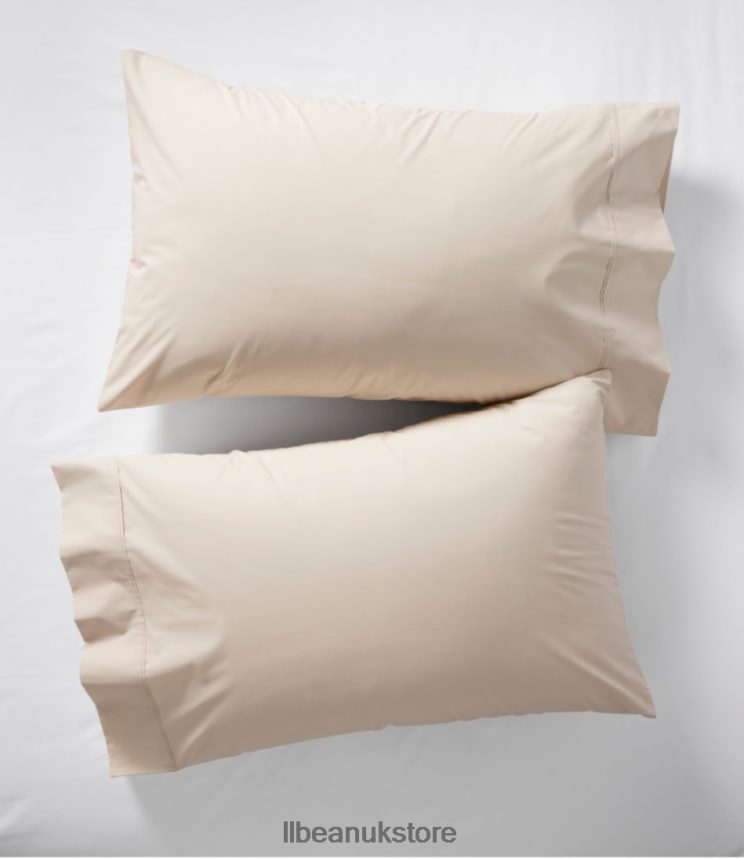 Bedding L.L.Bean Organic Cotton Percale Sheet Collection Cream Unisex 0VRR666832