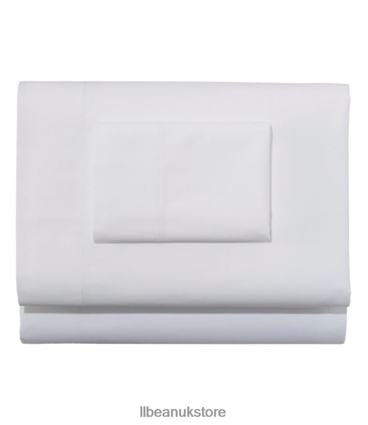 Bedding L.L.Bean Premium Supima Flannel Sheet Collection White Unisex 0VRR665524