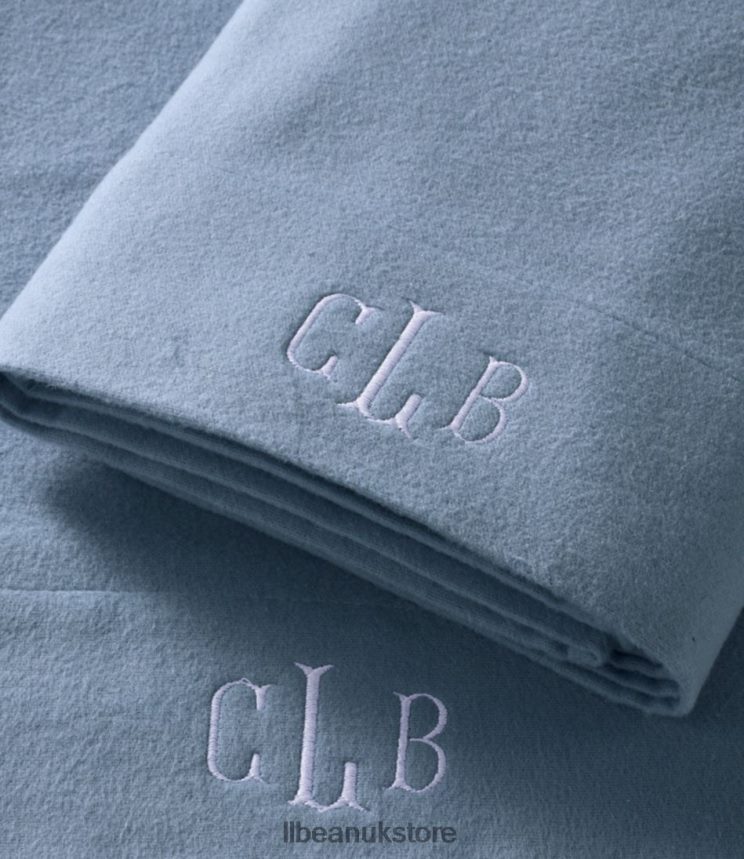 Bedding L.L.Bean Ultrasoft Comfort Flannel Pillowcases Set of Two Mariner Blue Unisex 0VRR664392