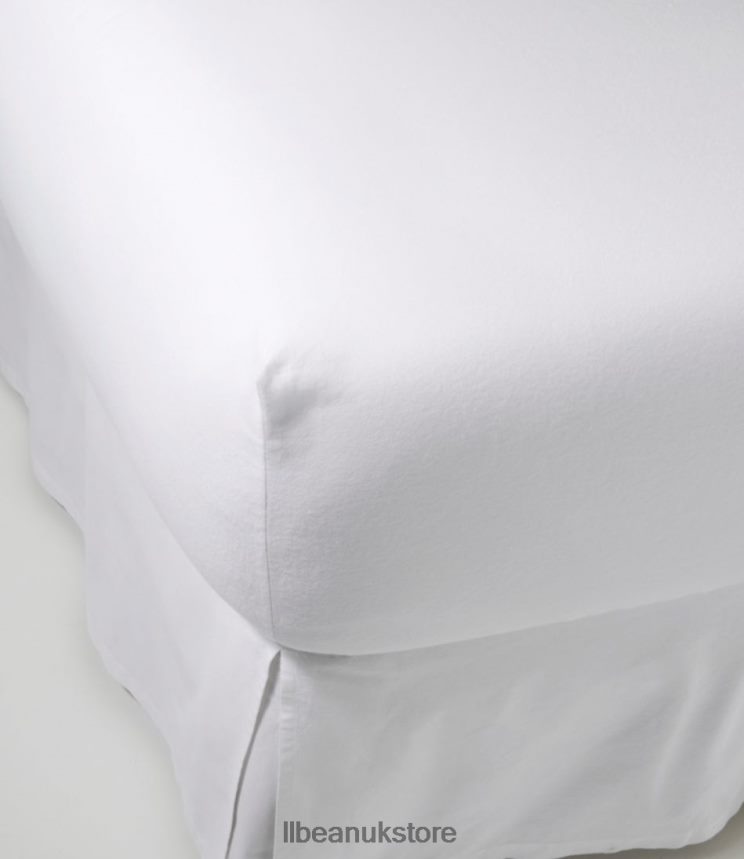 Bedding L.L.Bean Ultrasoft Comfort Flannel Sheet Fitted Natural Unisex 0VRR667259