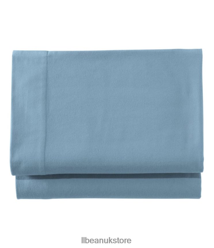 Bedding L.L.Bean Ultrasoft Comfort Flannel Sheet Flat Bay Blue Unisex 0VRR665538