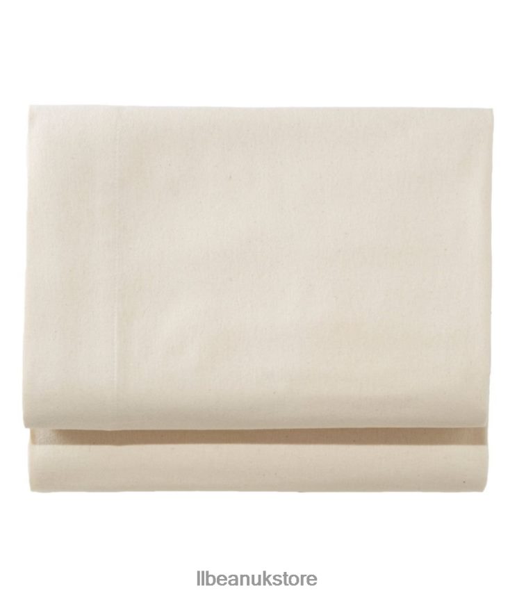 Bedding L.L.Bean Ultrasoft Comfort Flannel Sheet Flat Natural Unisex 0VRR667260